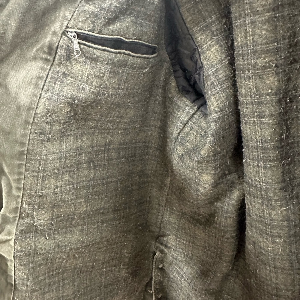 Vintage Carhartt green C52 MOS jacket blanket lined corduroy collar barn jacket - Picture 8 of 14